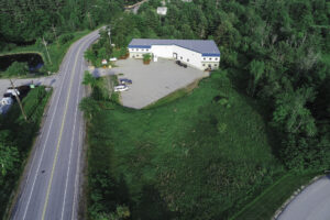 Drone commerical real estate photo